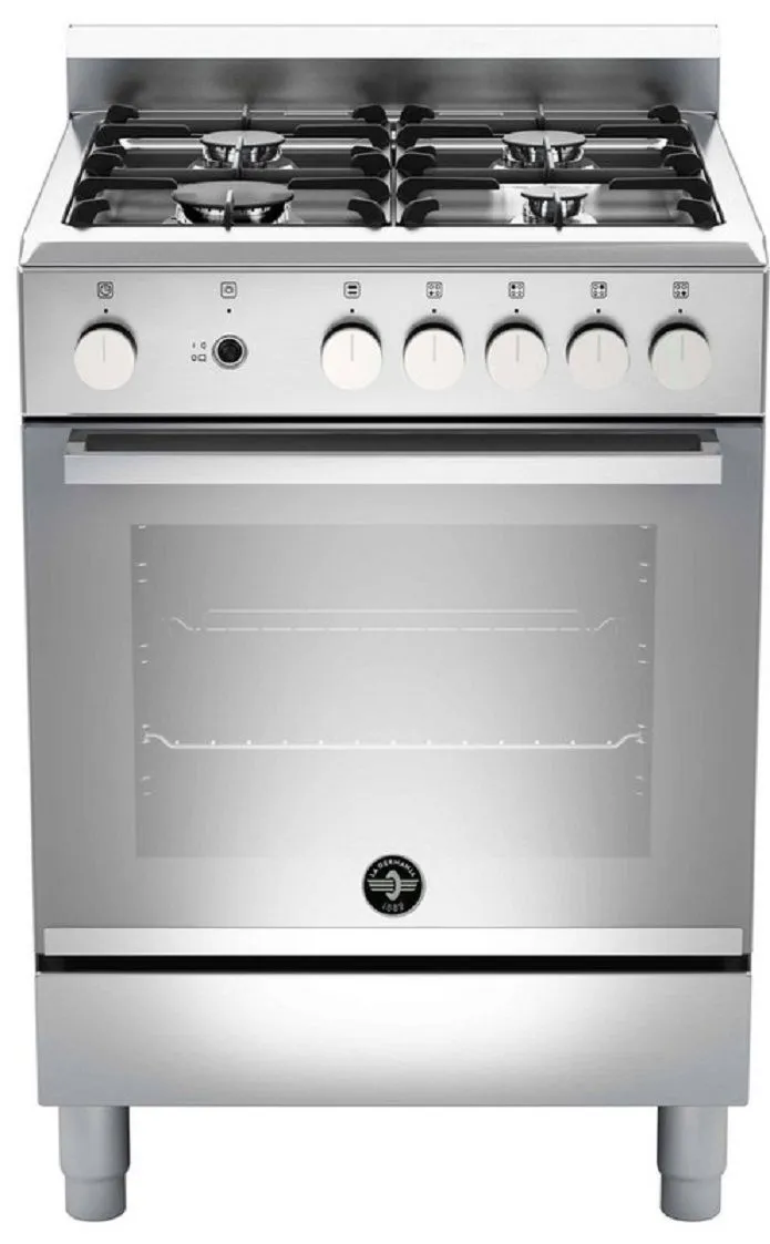 La Germania Europa 60cm Full Gas Stove 4 Burn Gas Oven & Gas Grill S/Steel