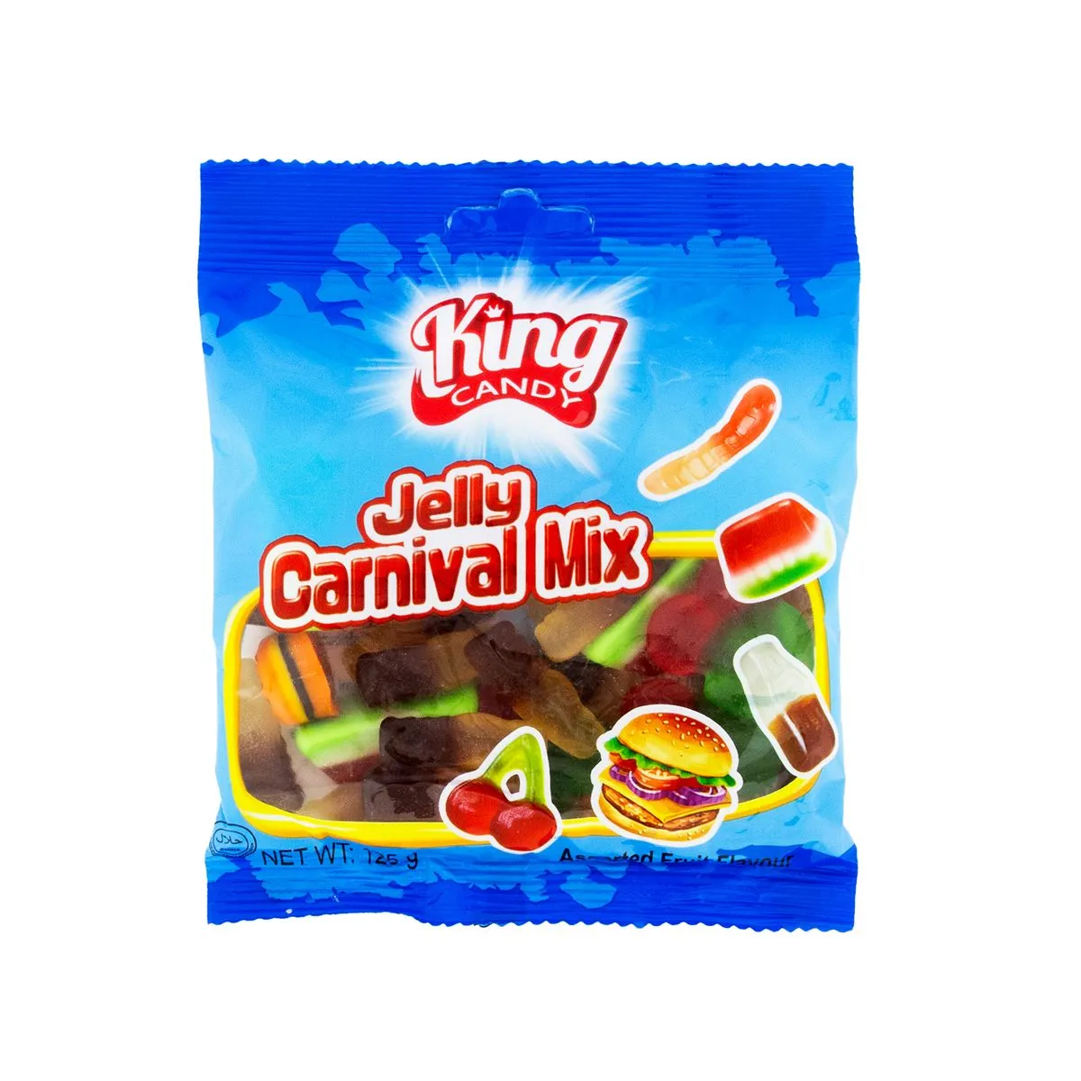 King Candy 125g Jelly Carnival Mix - 4 Pack