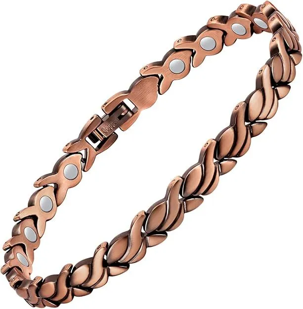 Copper Bracelets for Women, with Effective Neodymium Magnets