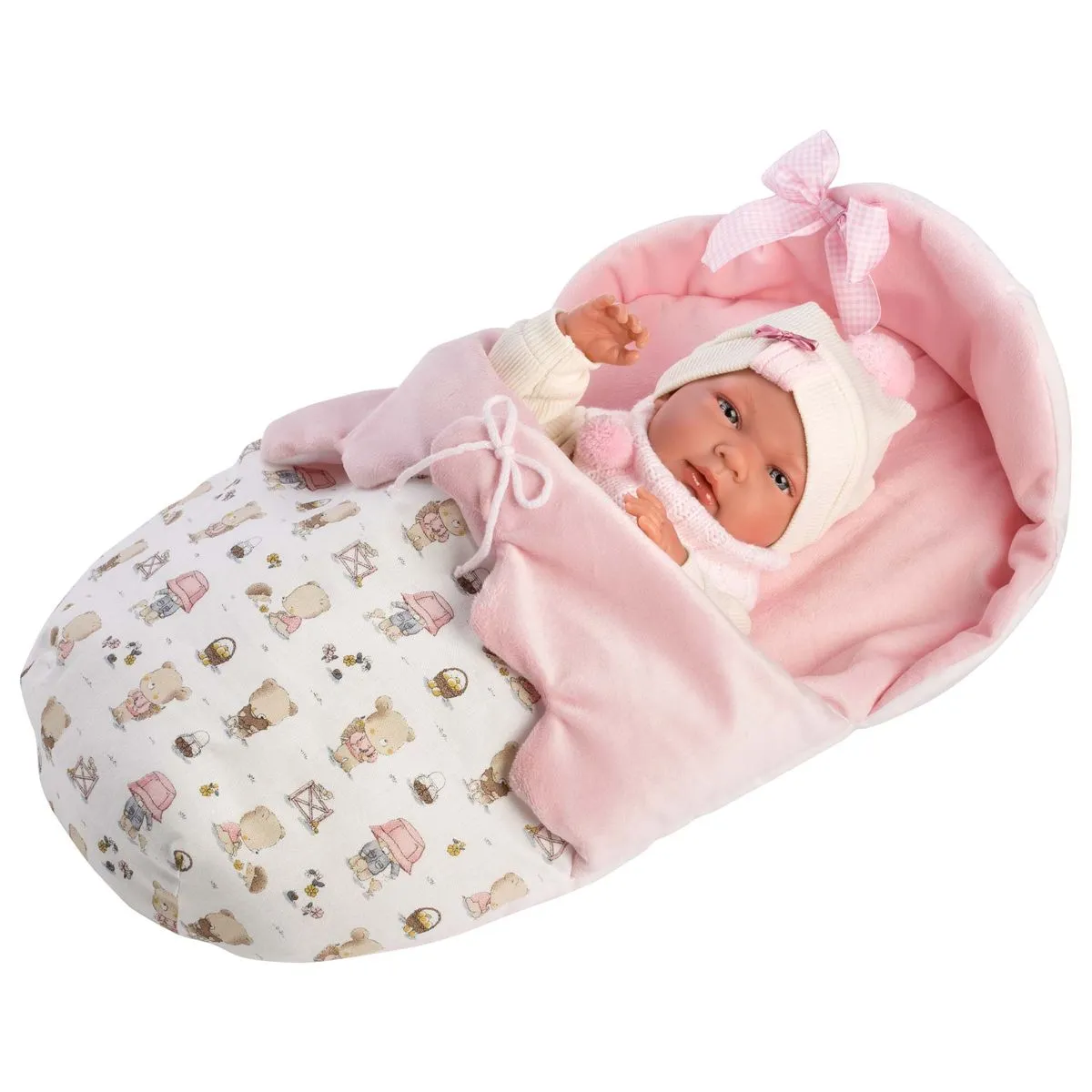 Llorens Anatomically Correct Baby Girl Doll with Outfit : Nica - 40cm