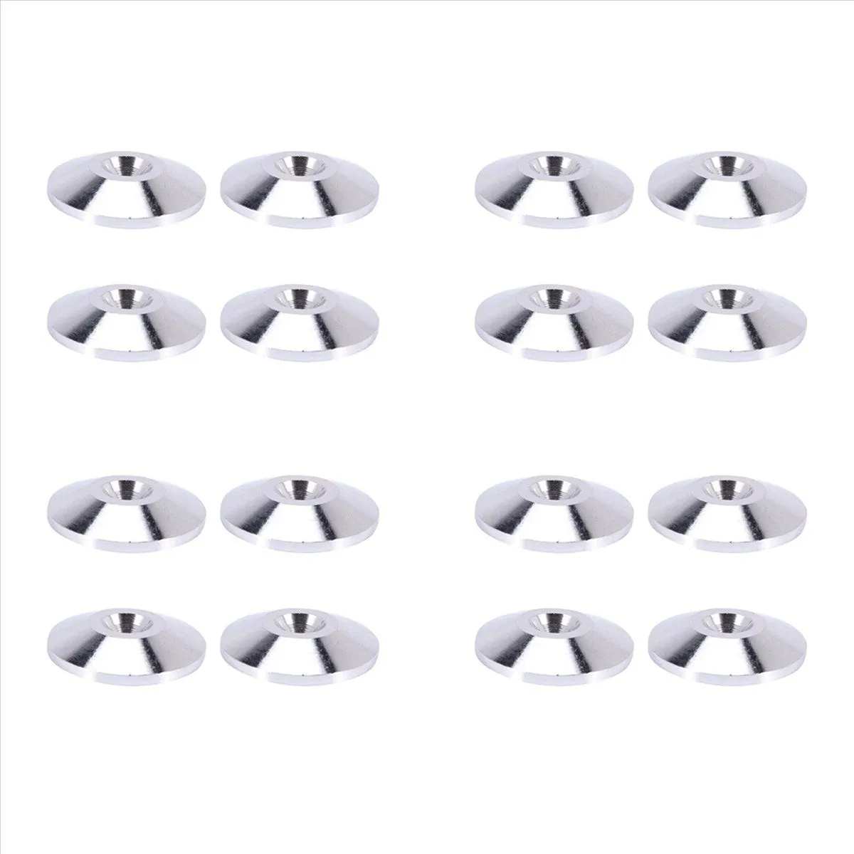 4 Pcs Speaker Pure Copper Spikes Pads(Silver)