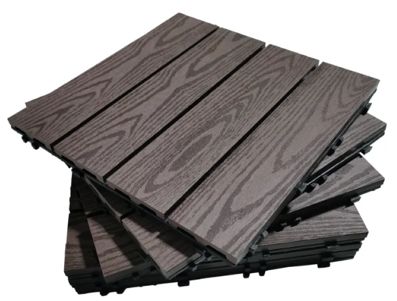 EX-Deck Plastic Interlocking Patio Tiles, Waterproof Outdoor Flooring