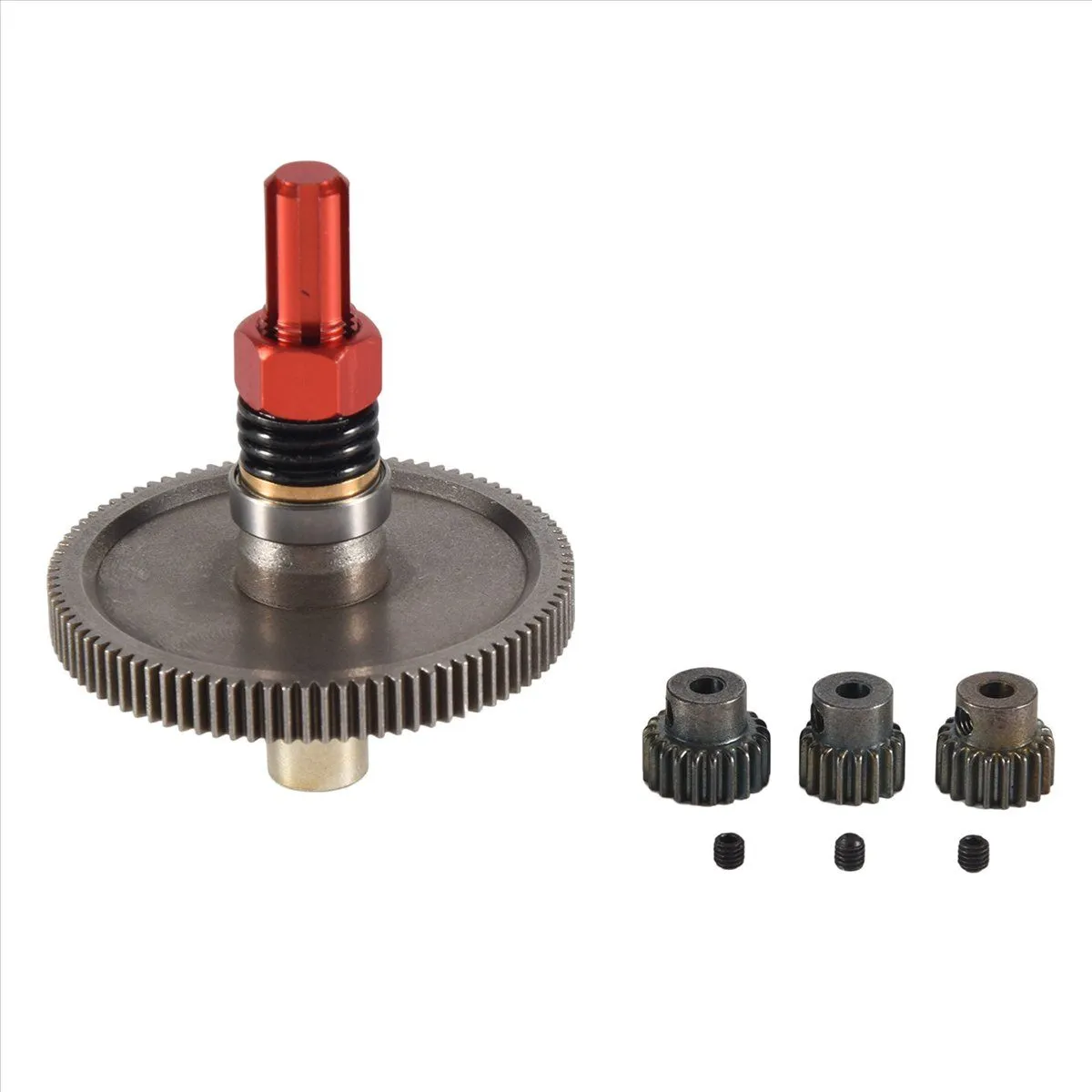 91T Spur Gear Slipper Clutch 21T 19T 17T Gear Set Red