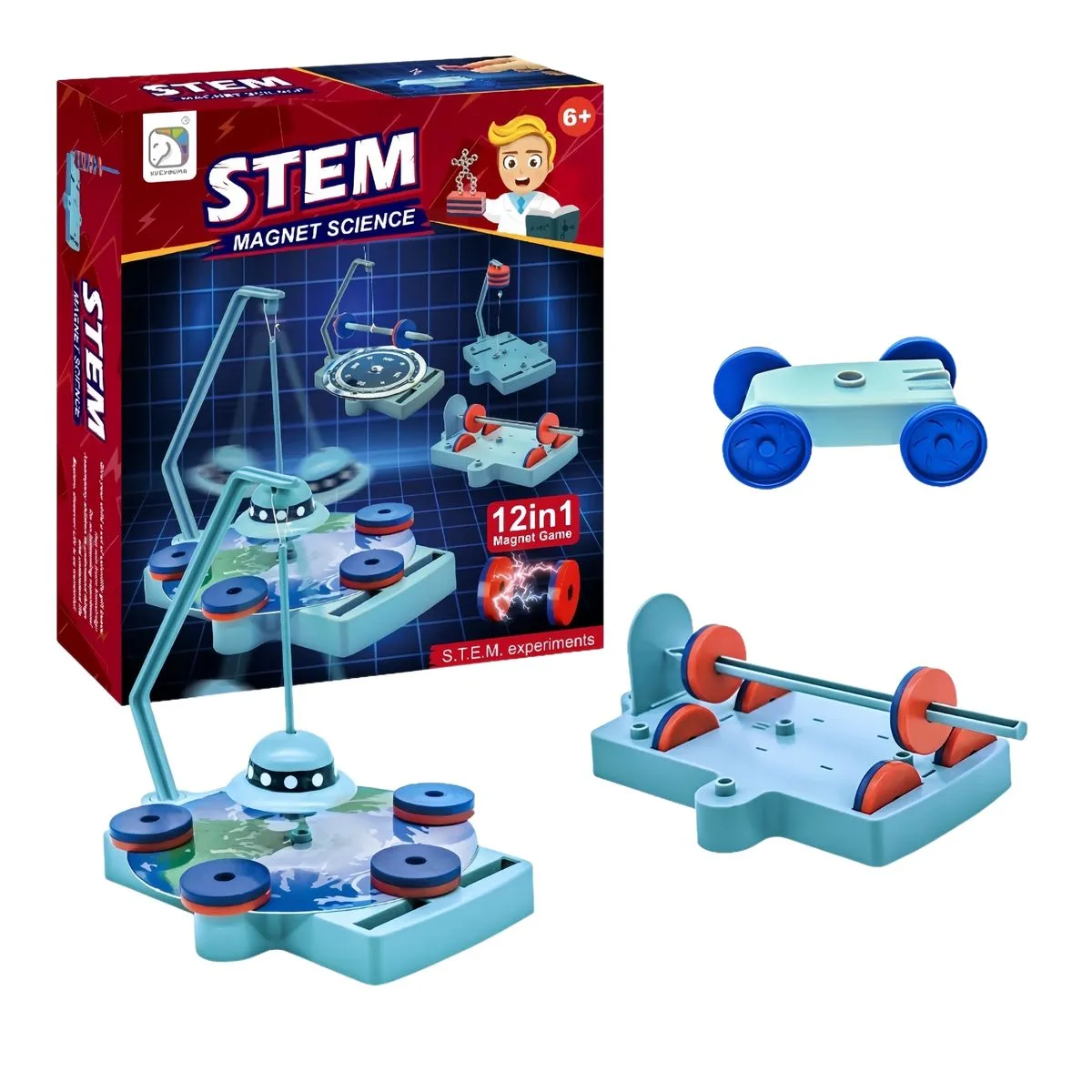 12 in 1 Stem Experiments Magnet Science Game Kit For Kids