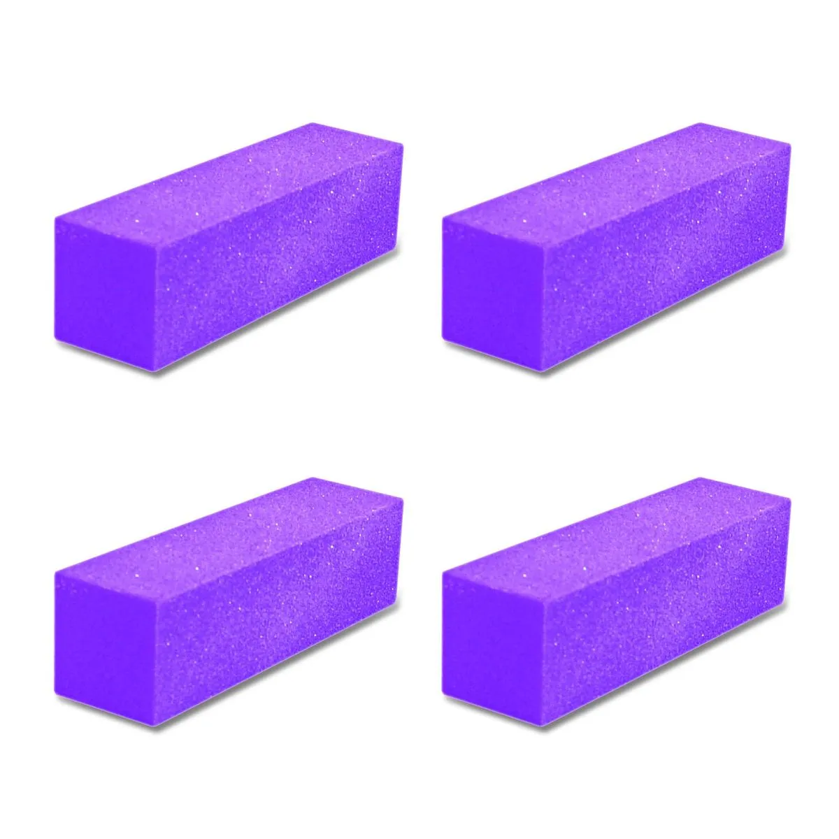 Nail Buff/Buffer Block - Purple - 4 Pack