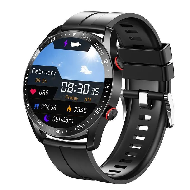 Stainless Steel Smart Watch ECG+PPG Business