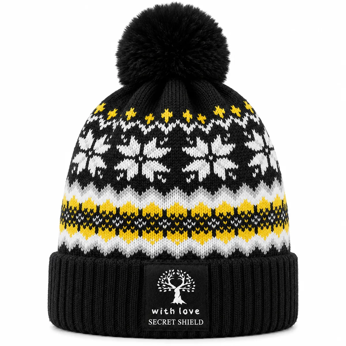 Secret Shield Arctic Luxe Pom-Pom Beanie