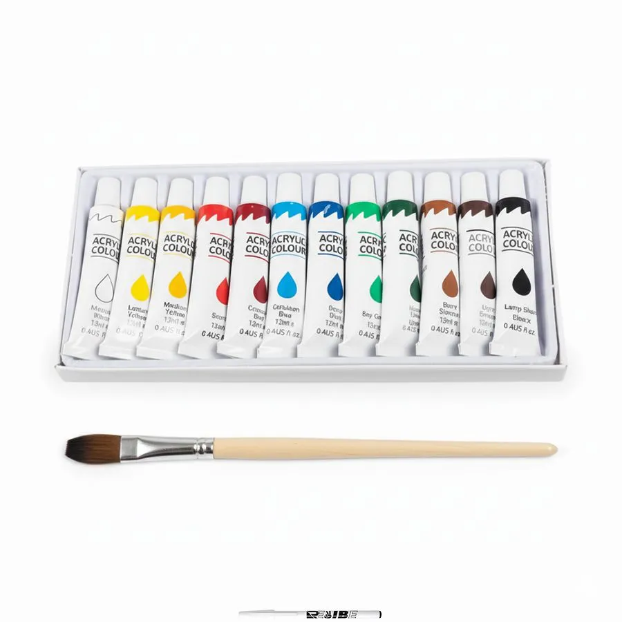 12-Colors Fabric Paint Set - Craft & Textile Art Supplies With ReVibe Pen