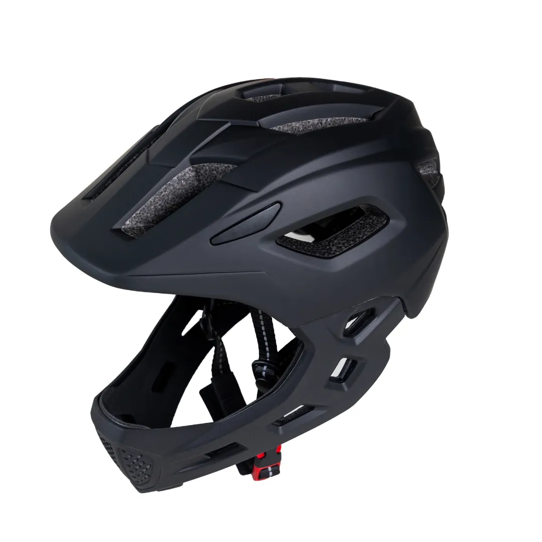 Champion Ride - Kids Full Face Helmet 2-in-1 Design - Black