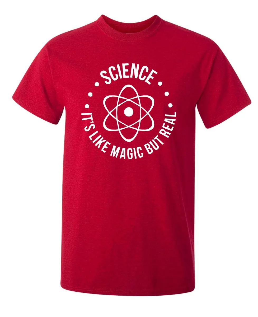 Teacher - Science, it's like Magic but real men's red T-Shirt