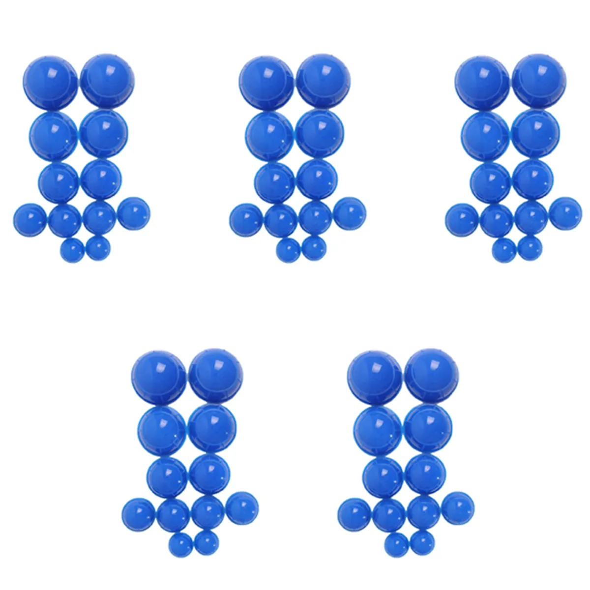 60Piece Blue Health Care Vacuum Cupping Cups Silicone Suction Cup Massage