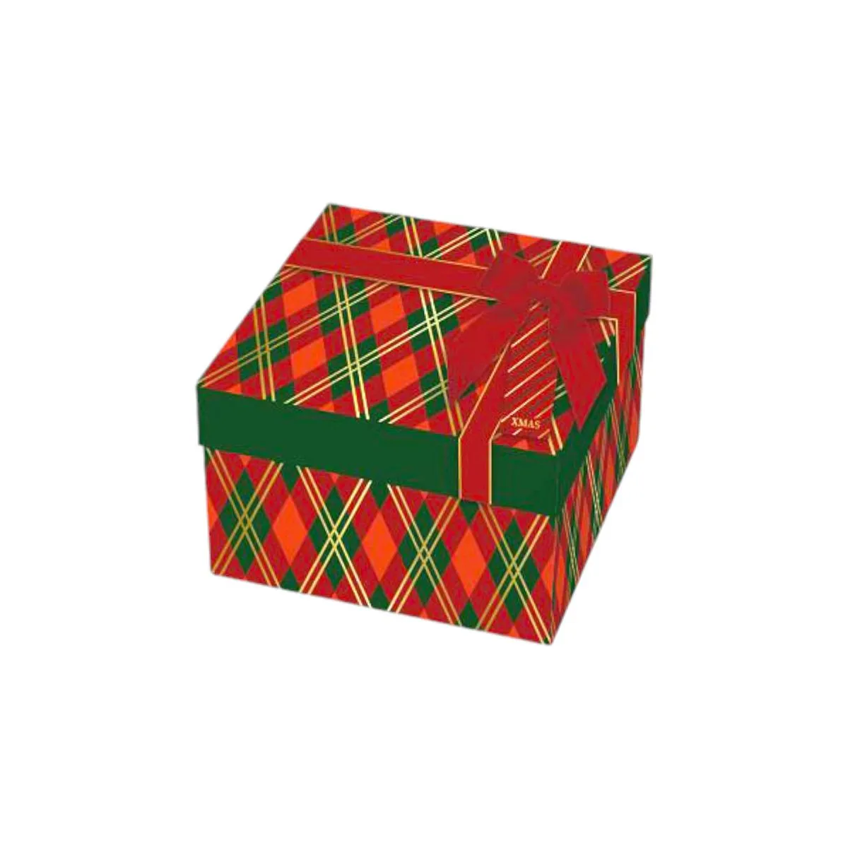 Set of 3 Xmas Gift Boxes with Ribbon