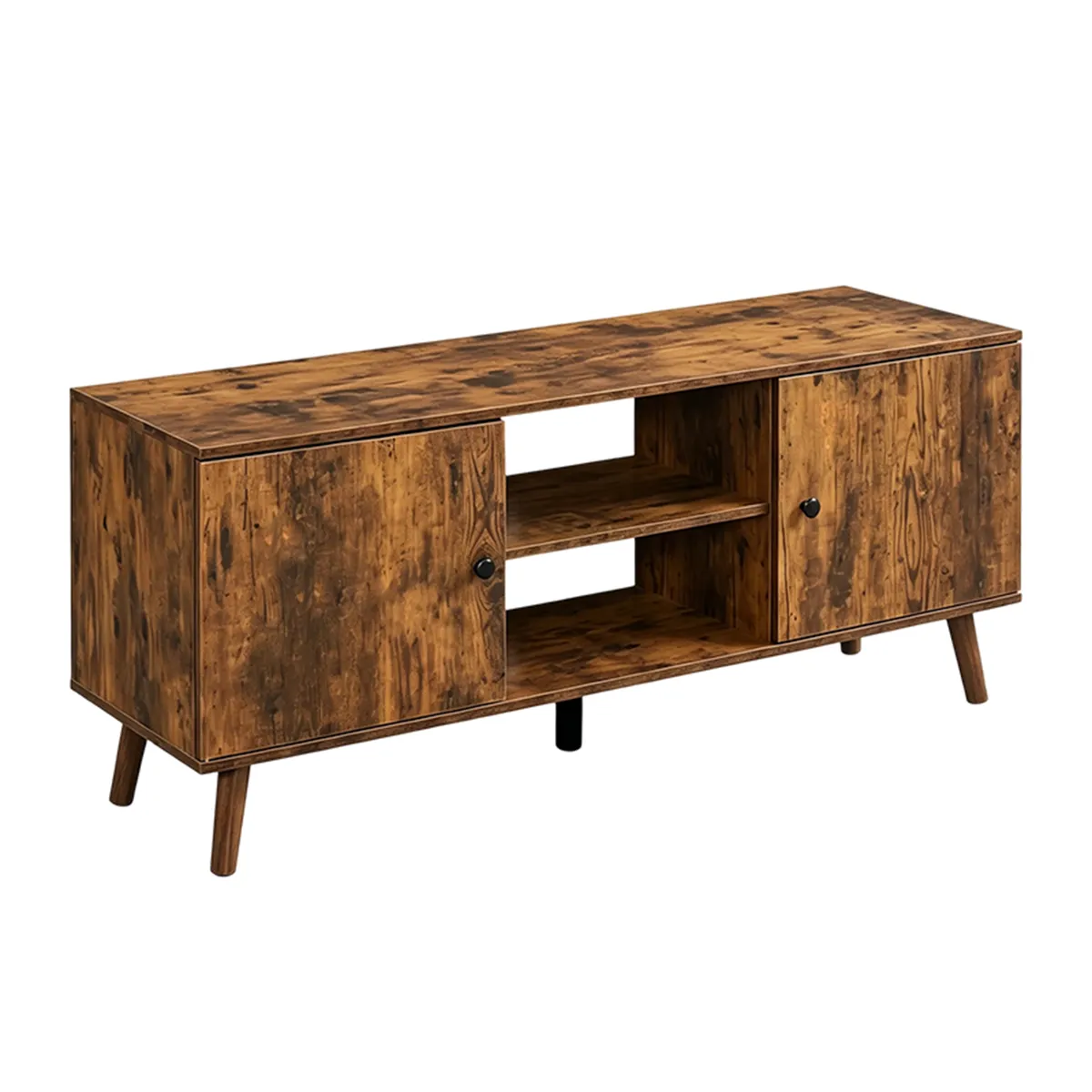 Rustic Wooden TV Stand, Entertainment Center Media Console with Storage