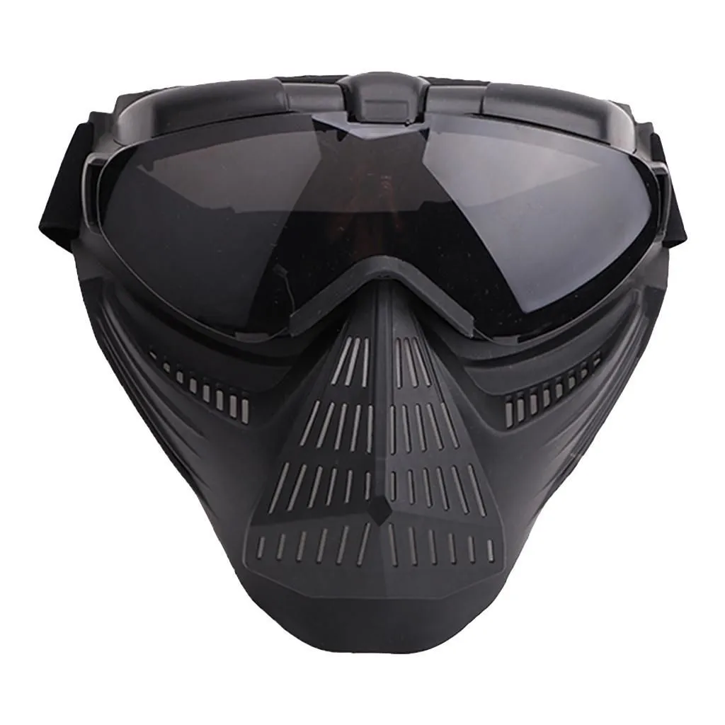 Tactical Airsoft Full Face Mask Paintball Shooting - Dimmed
