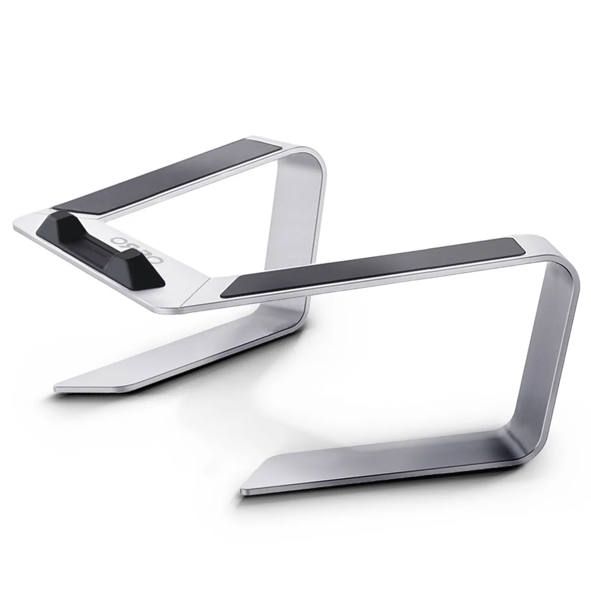 ORRO Home Plus Laptop Stand - Aluminium Fixed Raised Docking Station - Arctic Silver