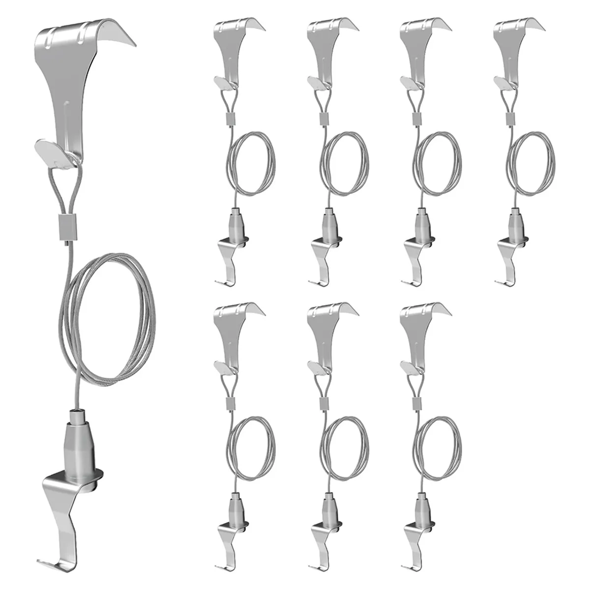 8 Pcs Picture Rail Hanging System Picture Rail Hooks Molding Hooks