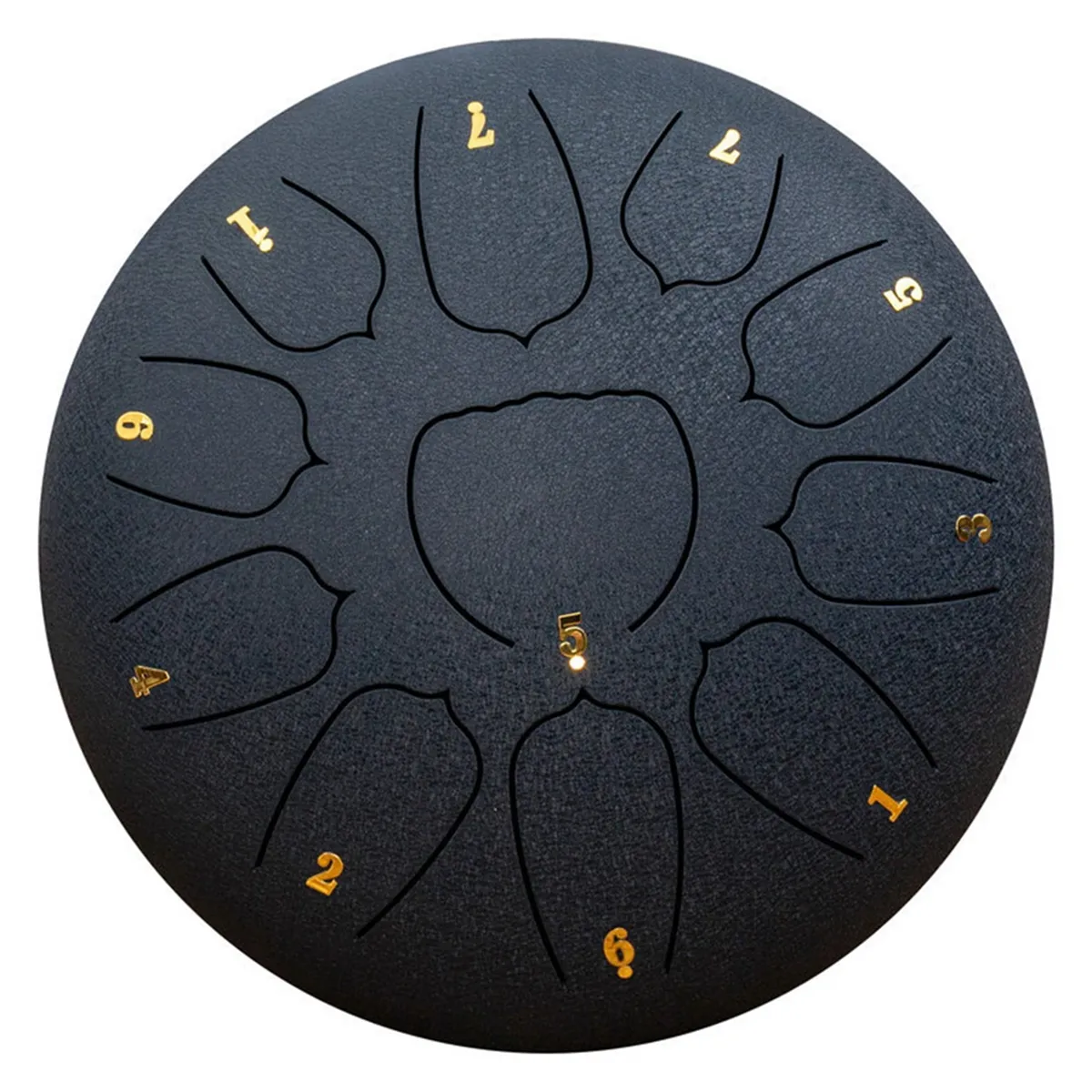 Navy Blue 10-Inch 11-Tone Outdoor Rain Drum Garden Rain Drum