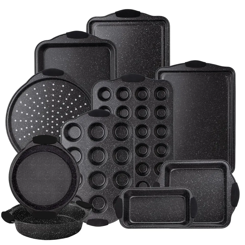 Best 10-Piece Nonstick Stackable Bakeware Set - Black