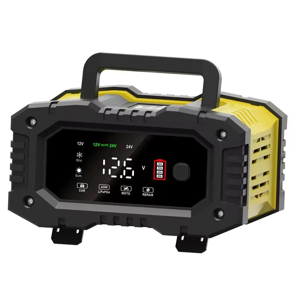 Smart Battery Charger 12V/24V 10A | 7-Stage Pulse Repair Lead-Acid AGM