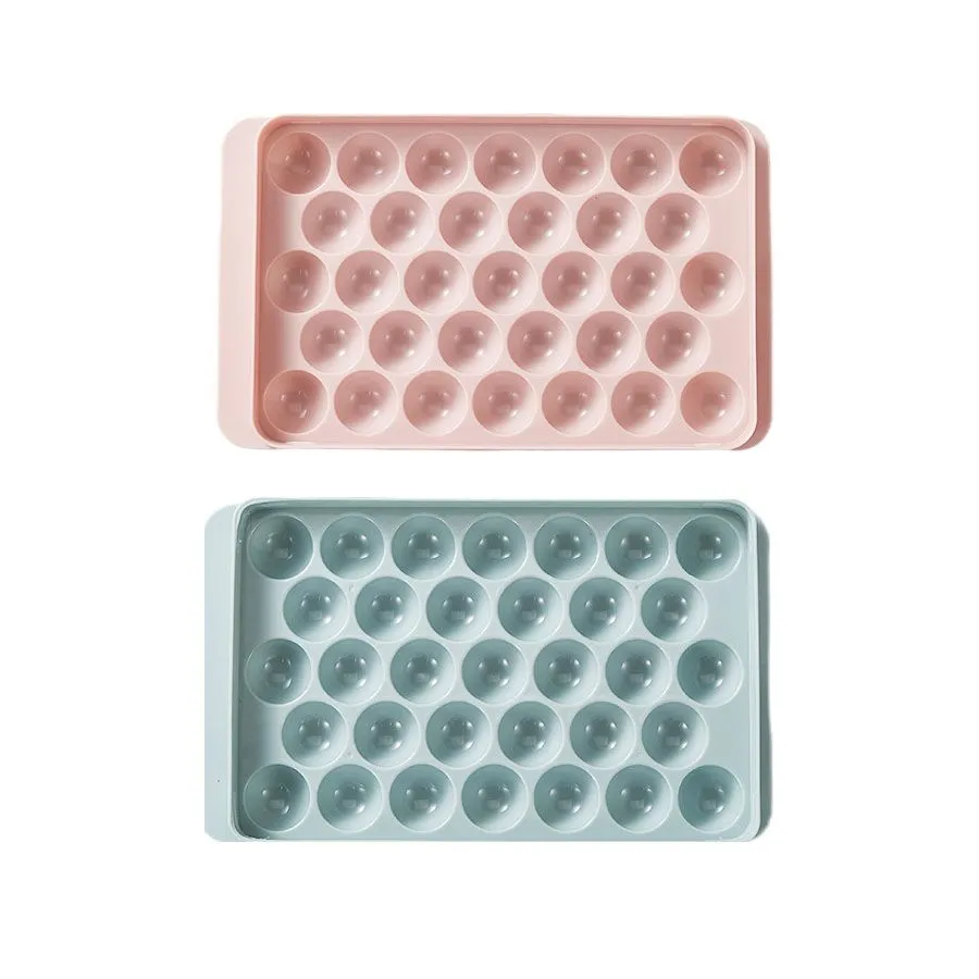 Food grade silicone mold for making round ice hockey-2pcs