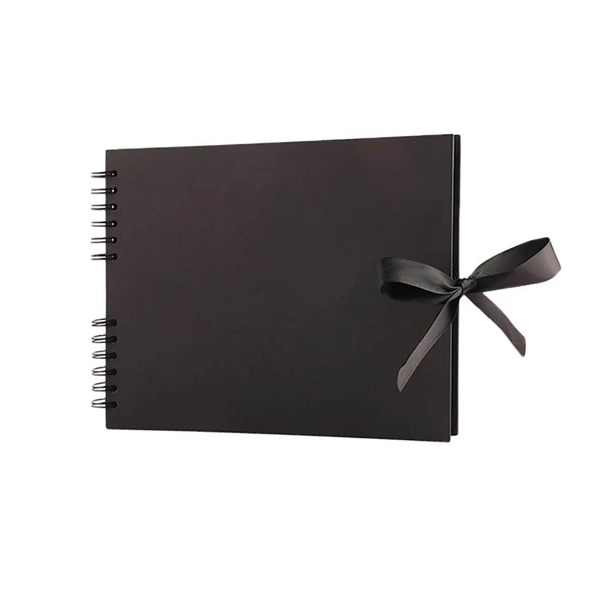 80 Pages Scrapbook Photo Album Craft Paper Photo Album DIY Accessories - Black