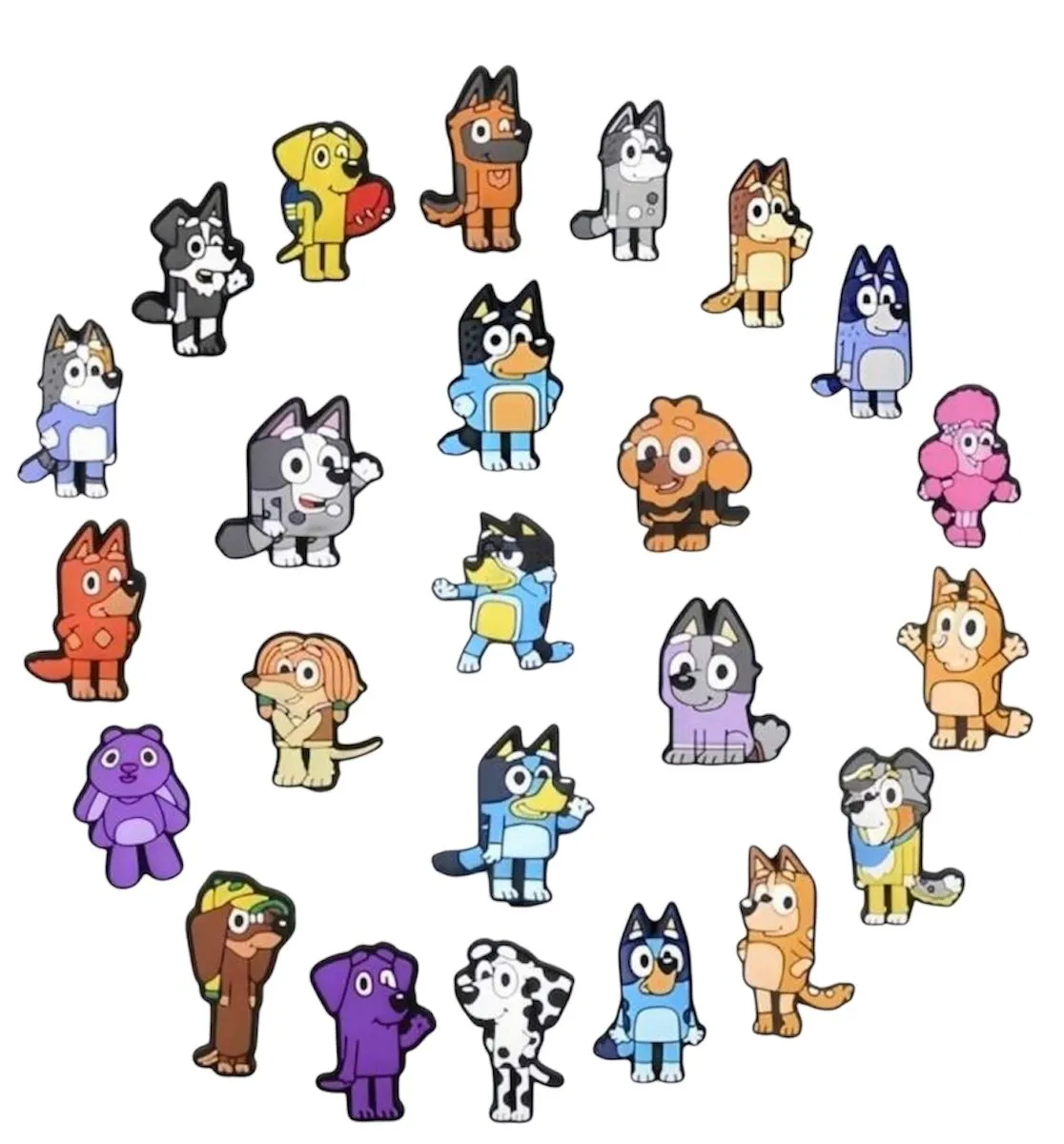 Bluey Shoe Charms 24 - Bluey, Bingo & friends
