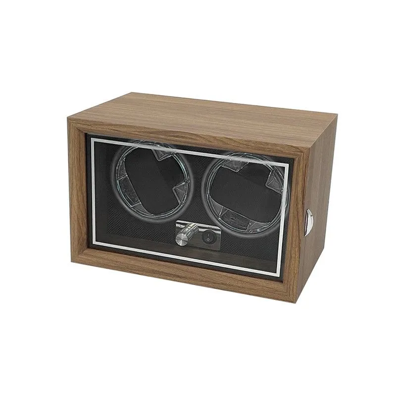 2 Grids Watch Winder Box Wooden Watch Winder Box Watch Display Box