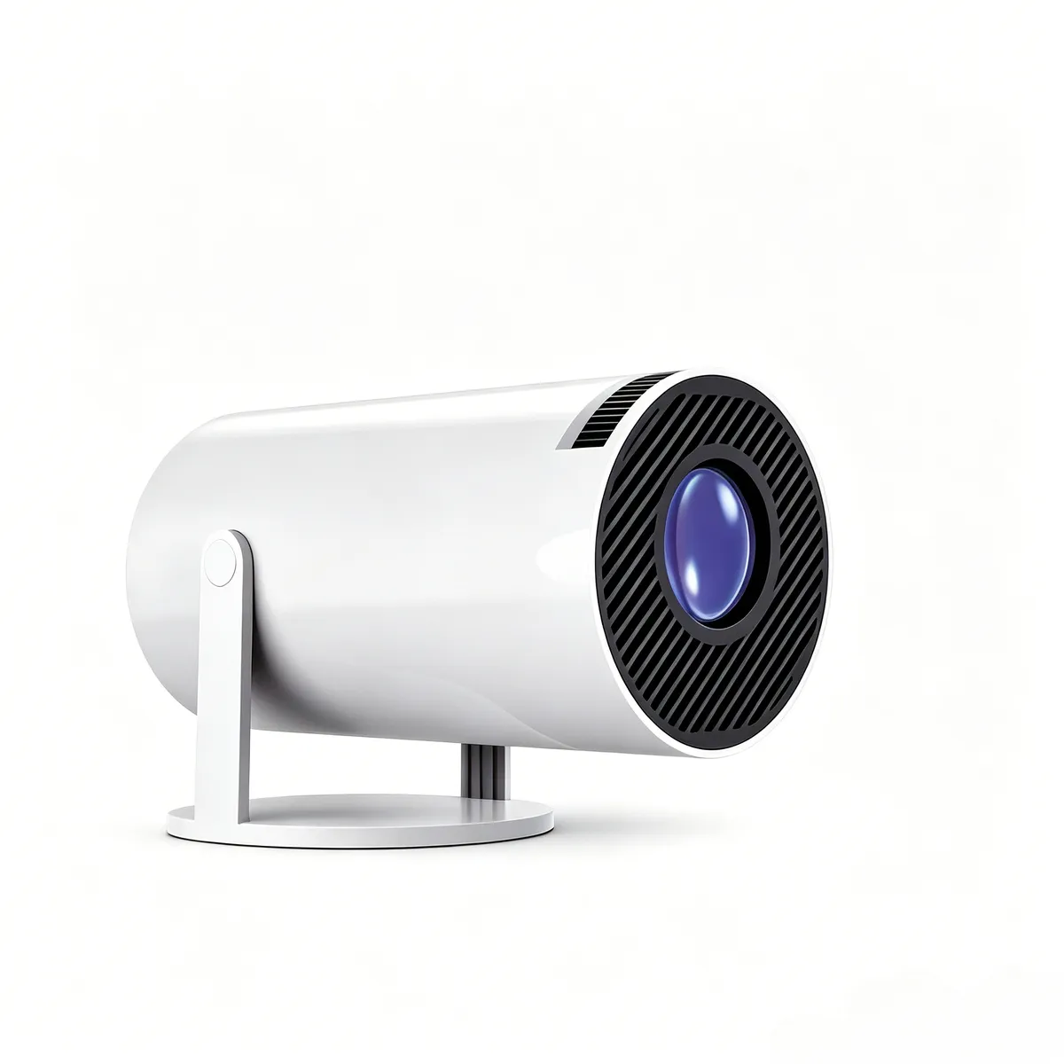 White Portable LCD Mini Projector Support 1080P Home Movie Player