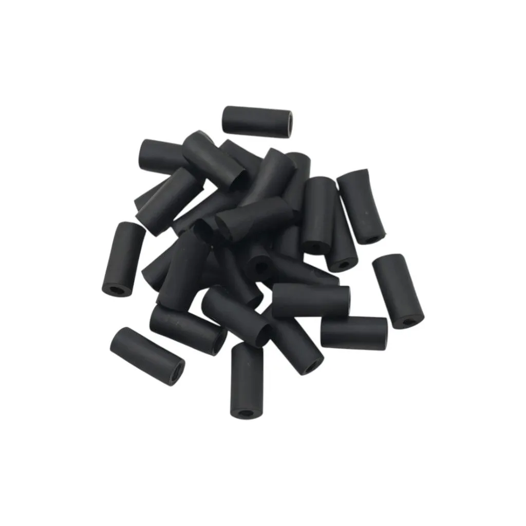 50 Spiral Rubber Fishing Policeman Indicators - Black