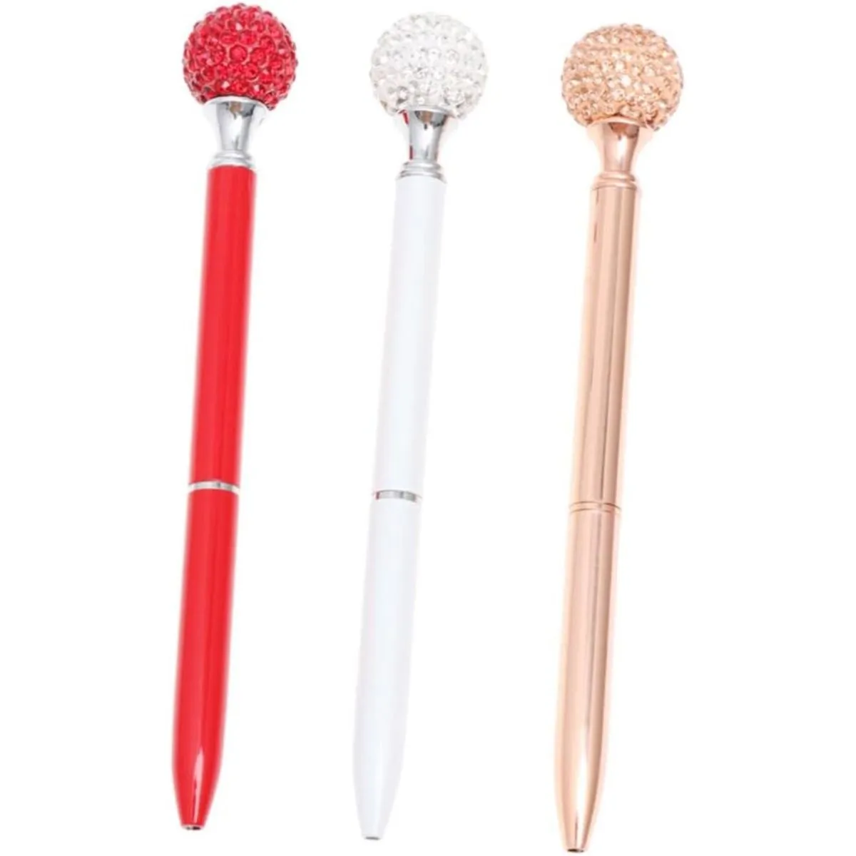 3 Pieces Metal Ball-point Pen Office Supplies Ballpoint Pens Office School