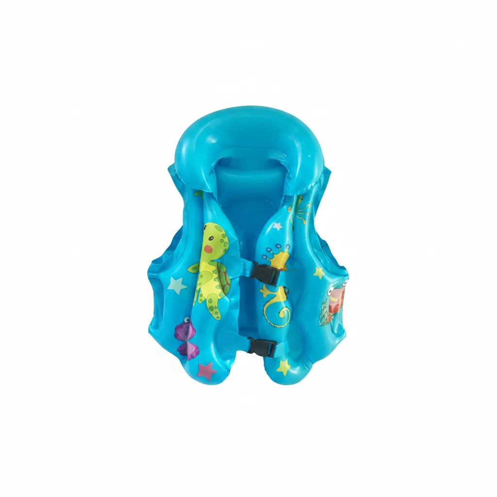 Casey Kids Inflatable Swimming Vest Blue, Adjustable for Ages 1-3