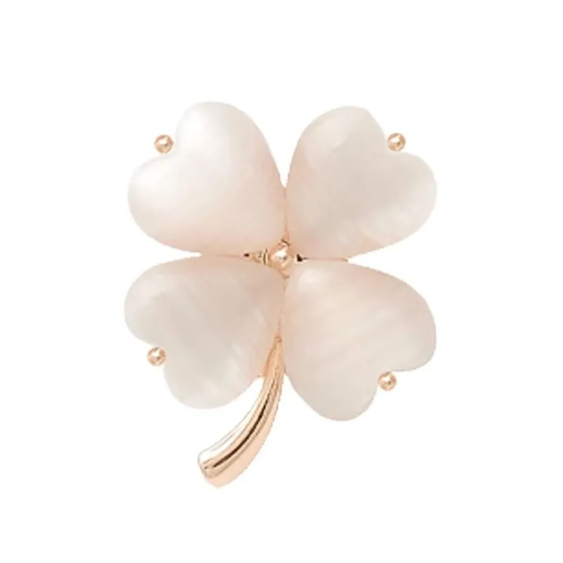 Fresh and Sweet Four-Leaf Clover Brooch Fashion Jewelry Gift for Women