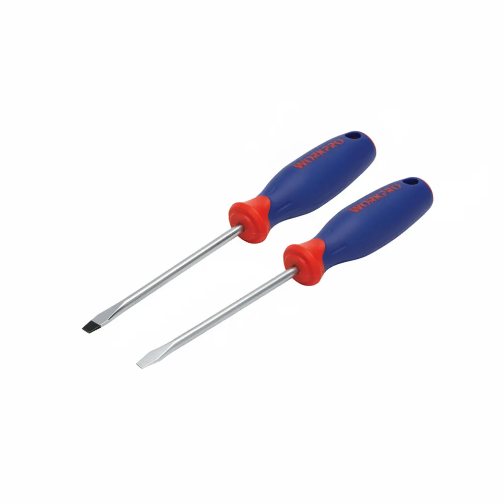 WorkPro Slotted Screwdriver 5mm x 150mm for Household Repairs - 2 Pack