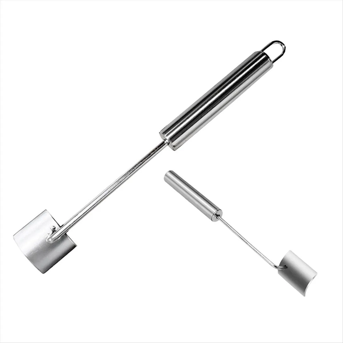Corn Cob Peeler, Stainless Steel Long Handle Corn on the Cob Remover, Quick
