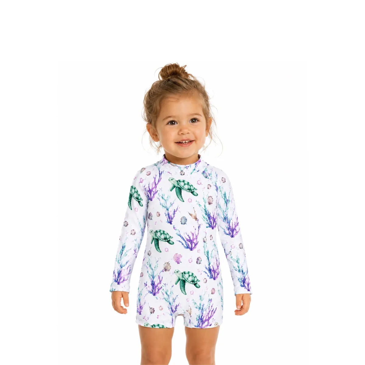 Turtle Swimsuit Long Sleeve SPF50+