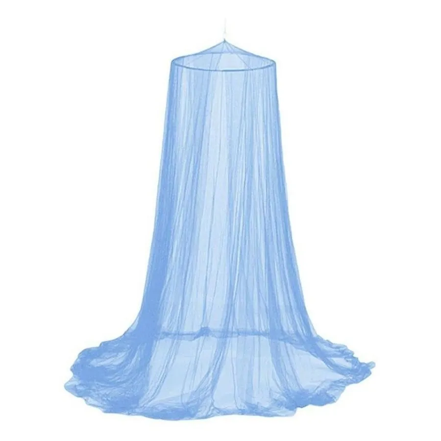 Bed Curtain Dome Stopping Mosquito Net Double Single Queen Canopy - Blue