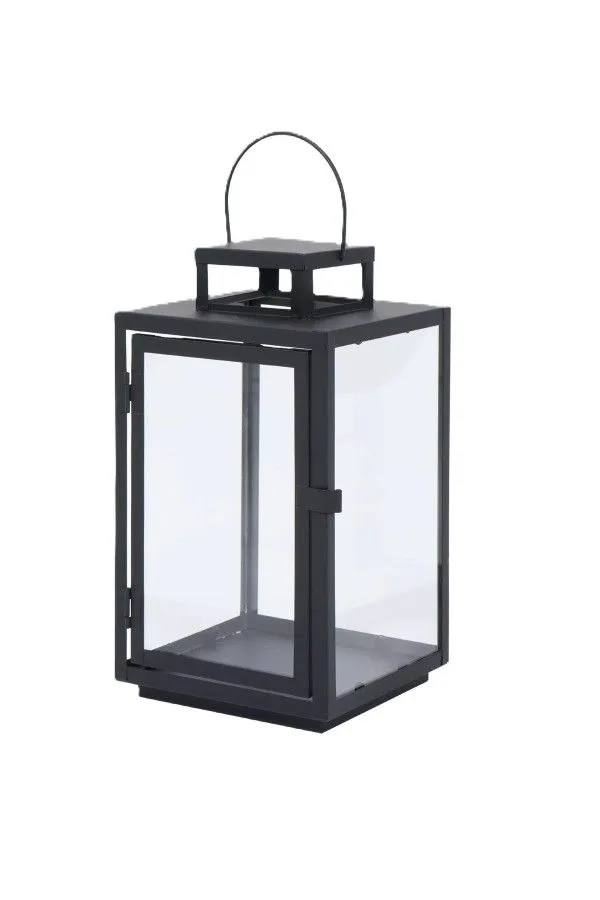 Square Metal Lantern - 15 x 28cm