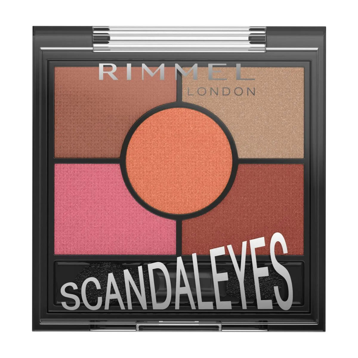 Rimmel London Scandaleyes 5 Pan Palette Eyeshadow - 001 Golden Eye - Burgundy Pink