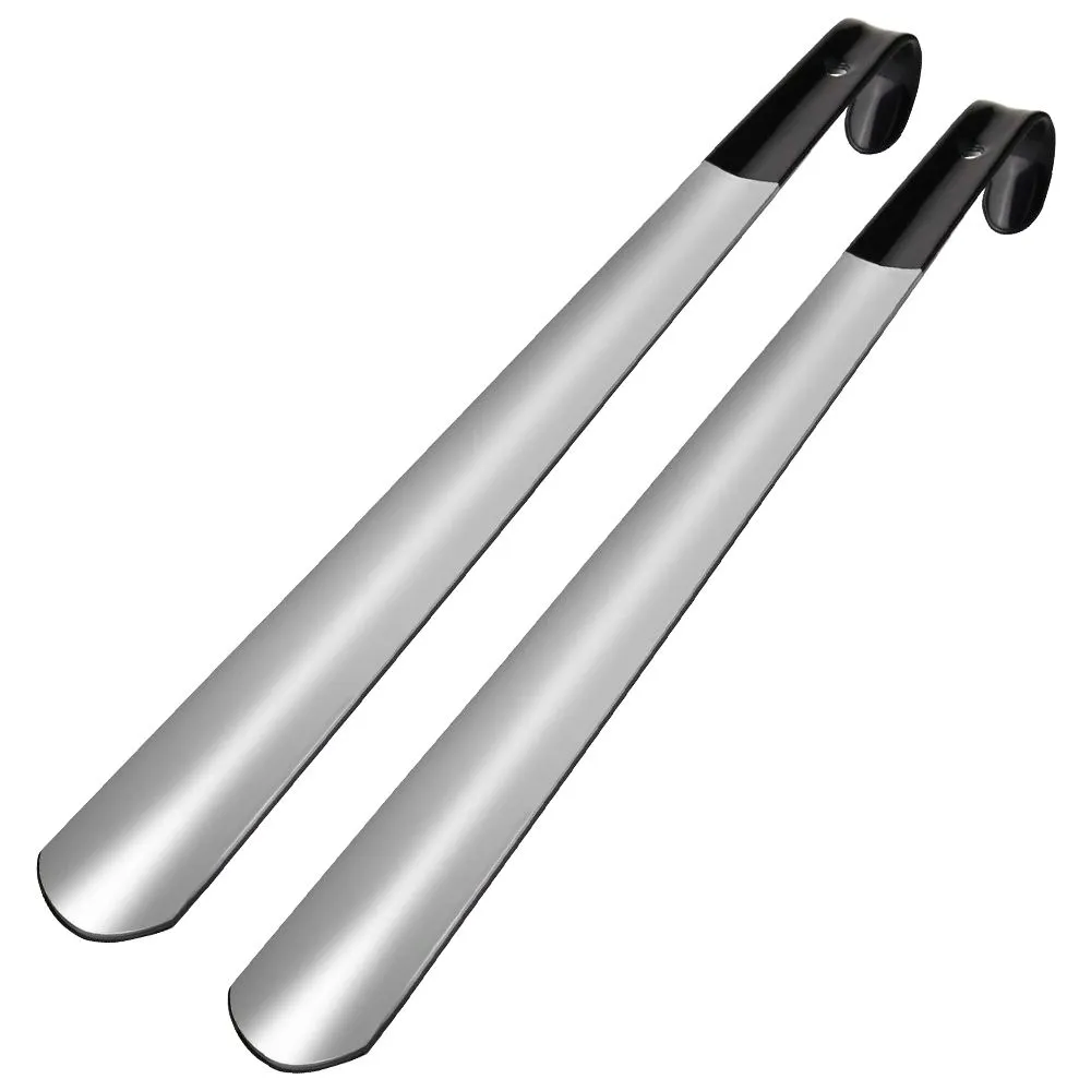 Chenshia 2Pc Shoe Horn Long Stainless Steel Shoe Lifter for Seniors - 41cm