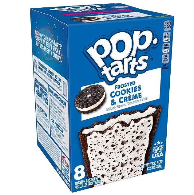 Kellogg's Pop-Tarts Frosted Cookies & Cream Pastries - 8ct