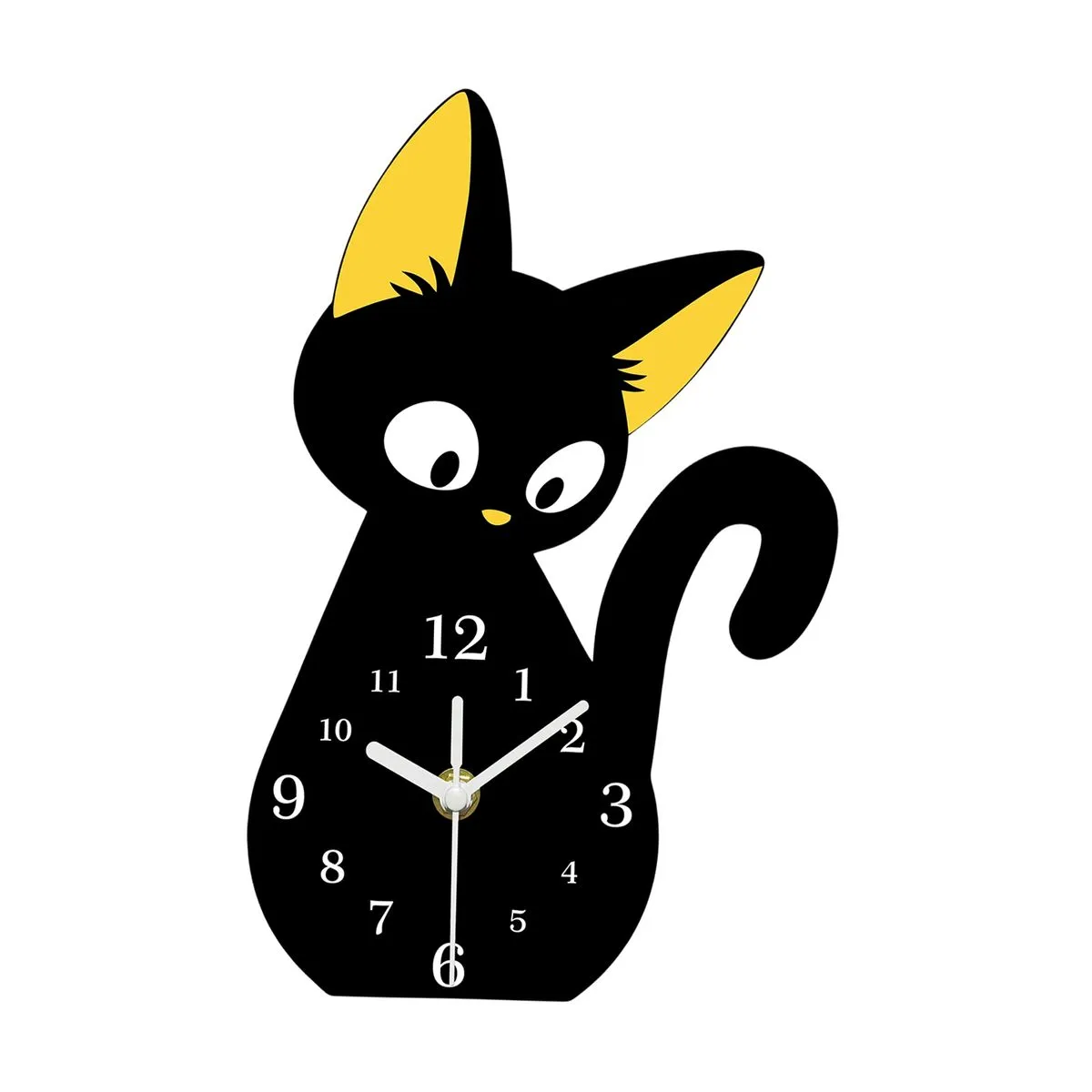 Cat Table Clock Cute Silent Cartoon Desk Clock Kids Room Desk Countertop