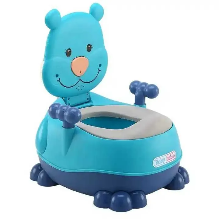 Baby Potty Training Seat Toddler Toilet Seat Guard & Back Support - Blue