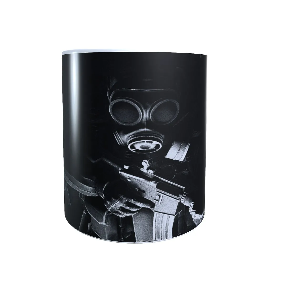 CT Black and White Gas Mask - Counter Strike Coffee Mug