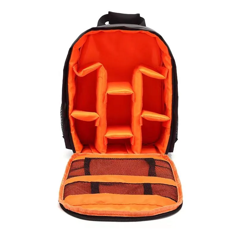 Jack Brown Waterproof Camera Backpack - Orange