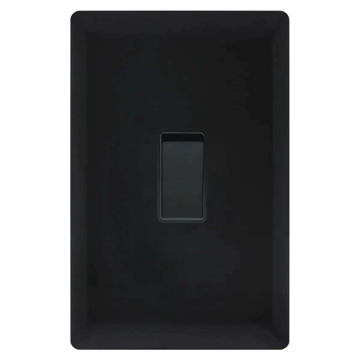 1 Lever 2 Way Light Switch 4x2 - Black