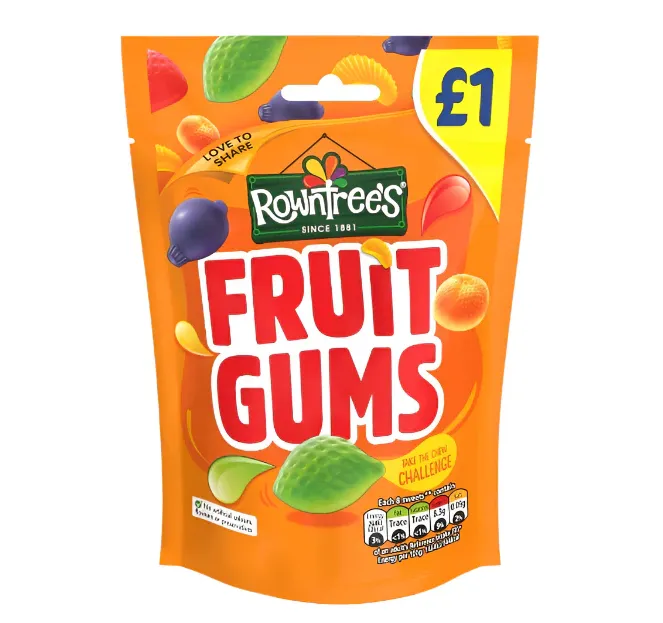 Rowntree's Fruit Gums Sweets 120g - Pack 2