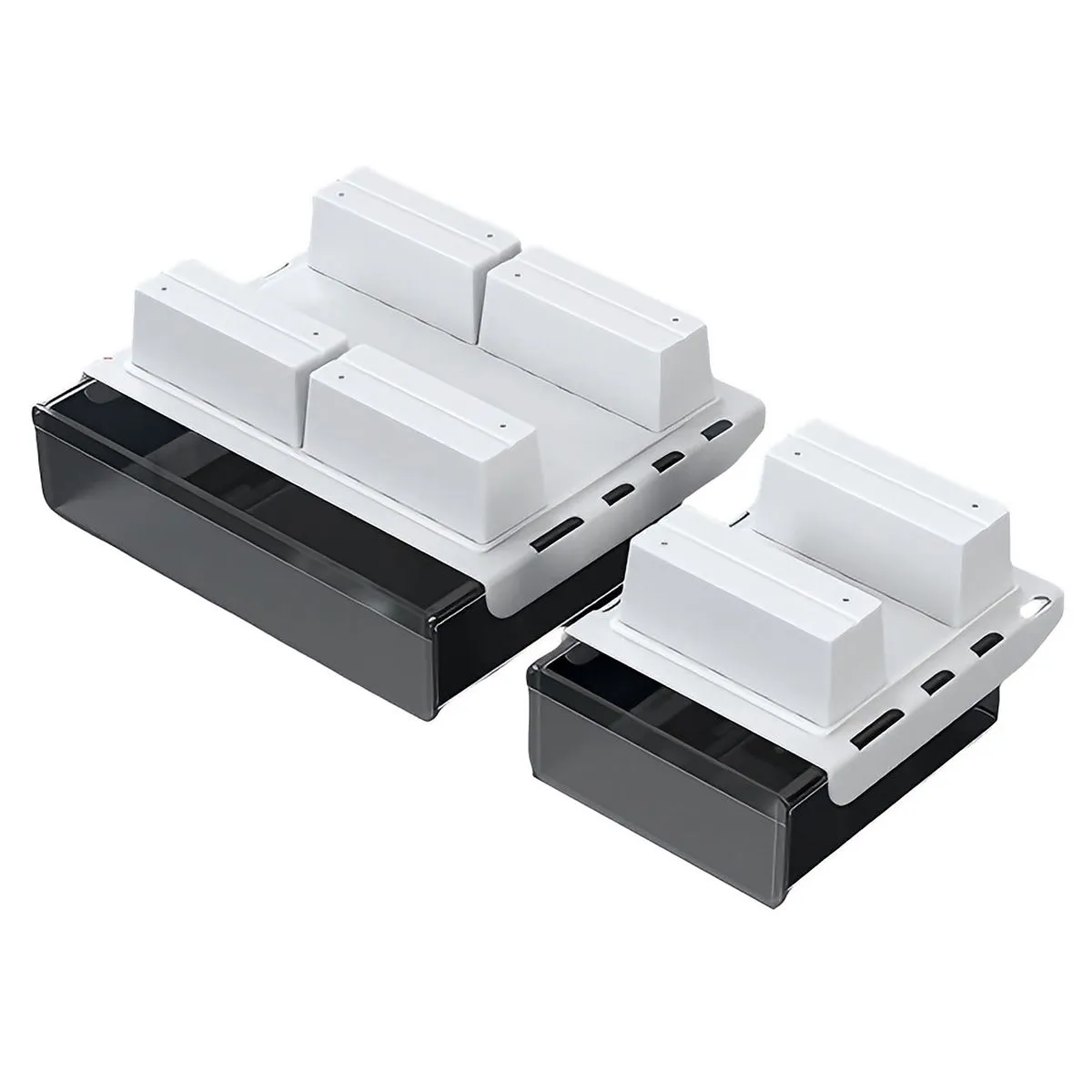 Large Capacity Storage Box,Under Table Storage Box, Under Table Drawer 2PCS