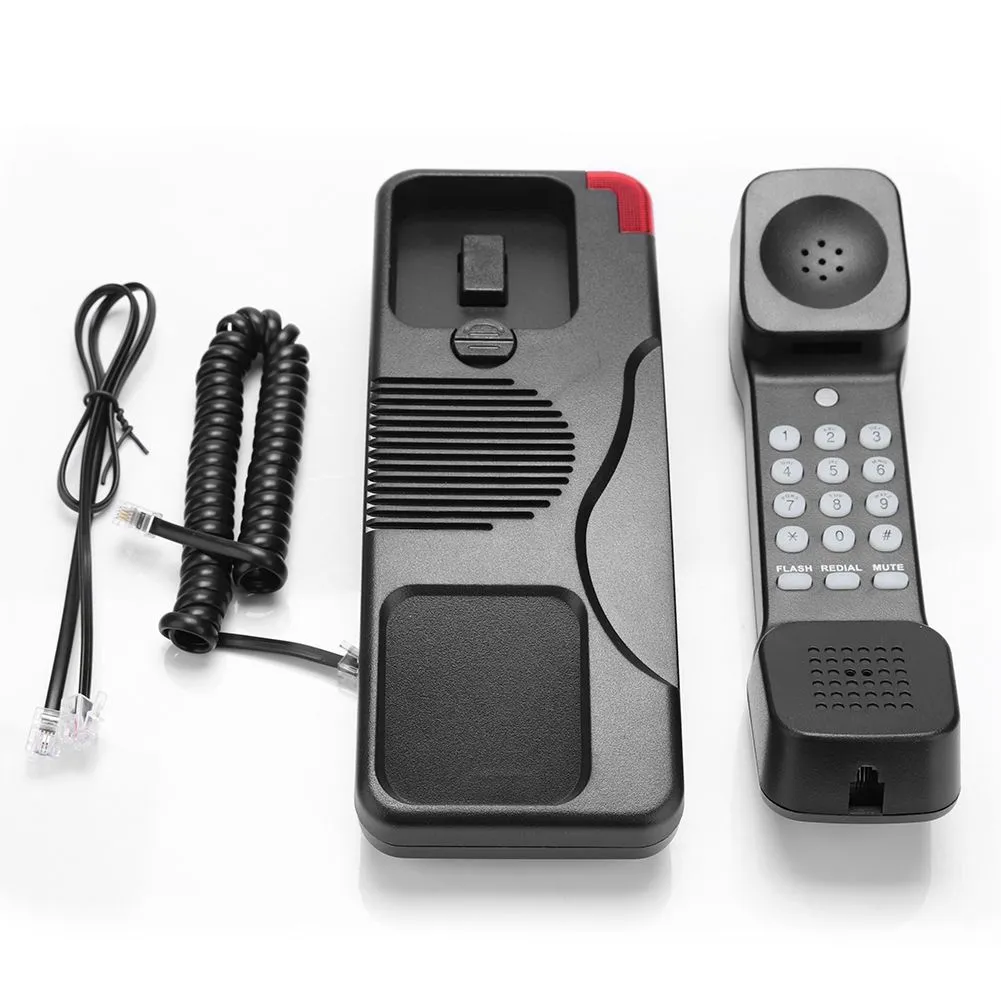 Hotel Business Telephone Extension No Caller Id Waterproof Wall Desk Phone