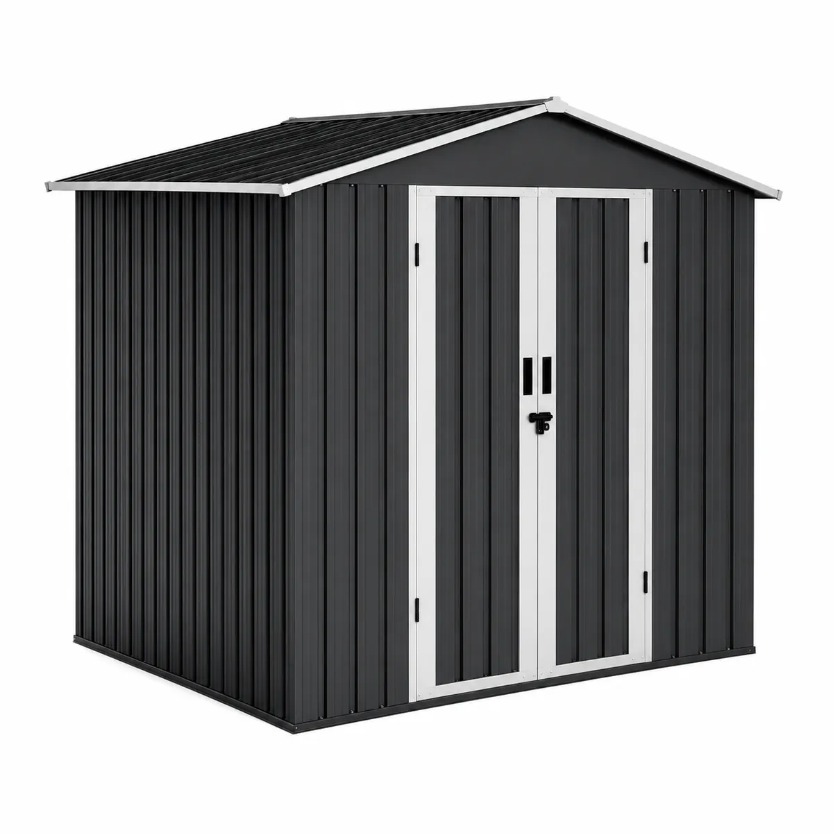 Metal Garden Storage Shed - Lockable, Weather-Resistant - 1.8m x 1.2m