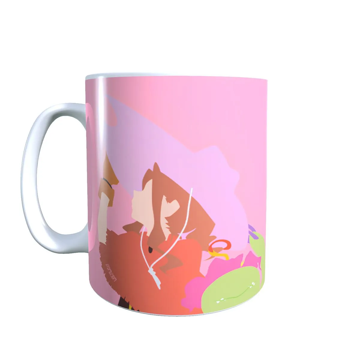 Mimi & Palmon Minimal - Digimon Themed Coffee Mug